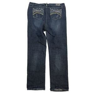 Grace‎ in LA Boot Cut Jeans Womens Sz 36 Embroidered Sequin Denim